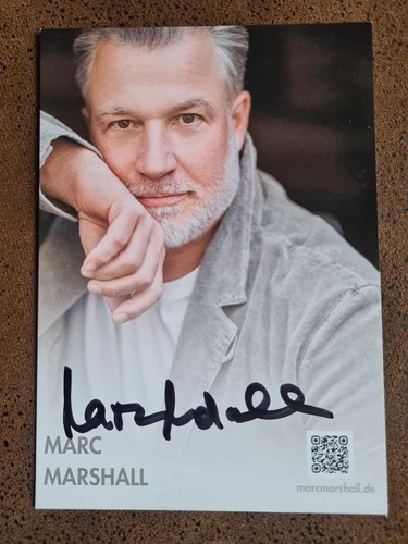 Autogrammkarte marc marshall - autogrammkarte, "marc